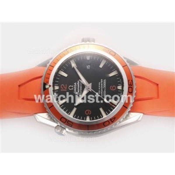 Best UK Sale Omega Seamaster Automatic Replica Watch With Black Dial For Men