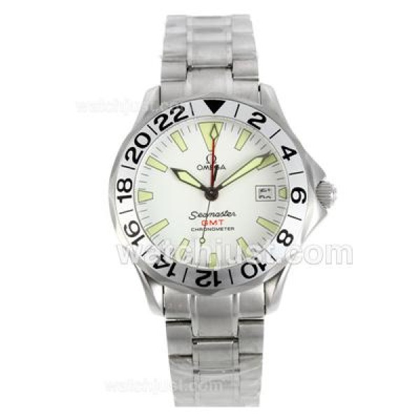 Practical UK Sale Omega Seamaster Automatic Fake Watch With White Dial For Men