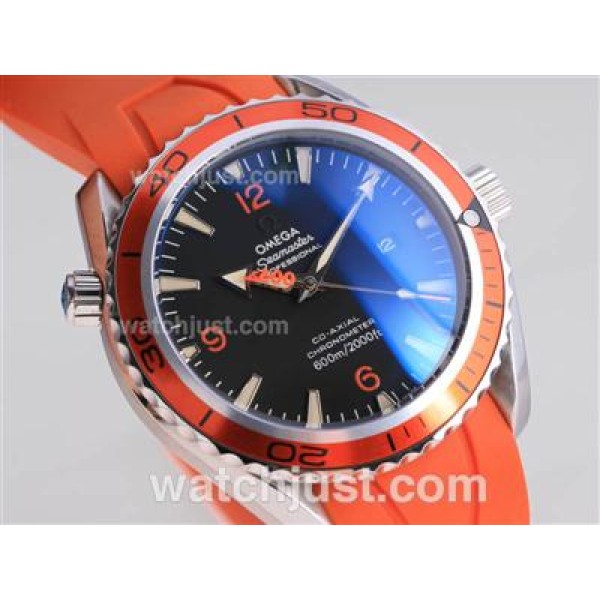 Perfect UK Sale Omega Seamaster Automatic Replica Watch With Black Dial For Men