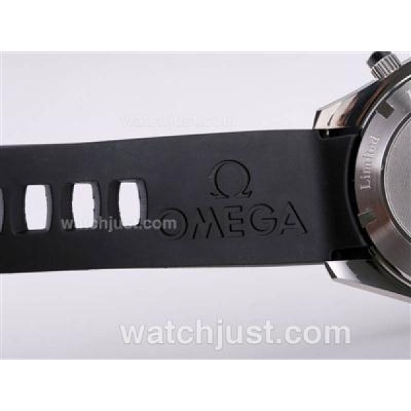 Waterproof UK Sale Omega Seamaster Automatic Fake Watch With Black Dial For Men