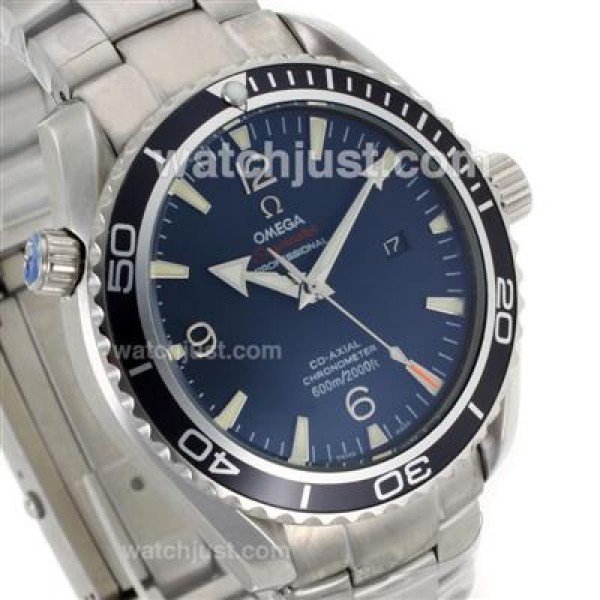 Quality UK Sale Omega Seamaster Automatic Replica Watch With Blue Dial For Men